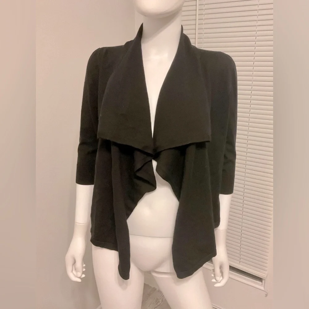 WHBM open front drop cardigan…3/4 sleeve SZ -S